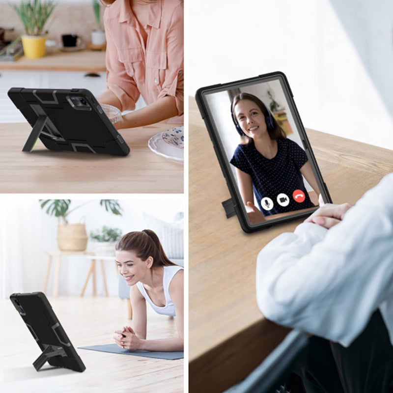 For Xiaomi Redmi Pad SE Case Shockproof Silicone + PC Tablet Cover with Kickstand For Xiaomi Redmi Pad SE Case Shockproof Silicone + PC Tablet Cover with Kickstand